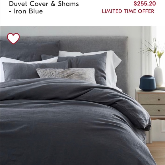 West Elm Other - SOLD West Elm Belgian Flax Linen duvet/sham set